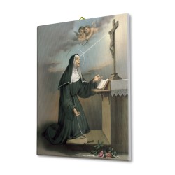 Tela pittorica intelaiata di Santa Rita