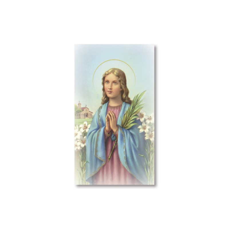 Santino Santa Maria Goretti con preghiera Santino Santa Maria Goretti con preghiera