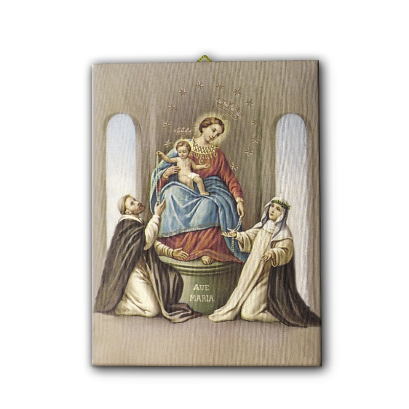 Tela pittorica intelaiata della Madonna di Pompei Tela pittorica intelaiata della Madonna di Pompei