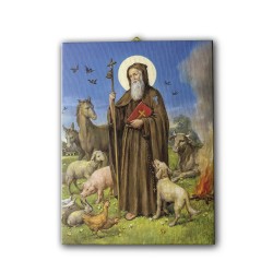 Tela pittorica intelaiata di Sant'Antonio Abate