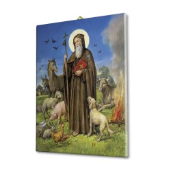 Tela pittorica intelaiata di Sant'Antonio Abate