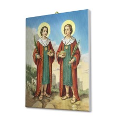 Tela pittorica intelaiata dei Santi Medici