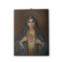 Tela pittorica intelaiata del Cuore Immacolato di Maria