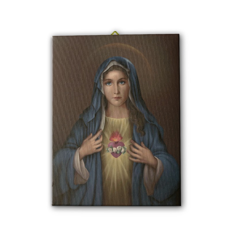 Tela pittorica intelaiata del Cuore Immacolato di Maria Tela pittorica intelaiata del Cuore Immacolato di Maria
