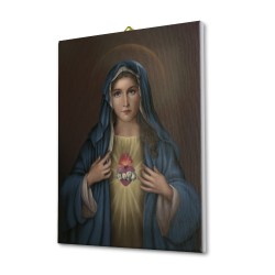 Tela pittorica intelaiata del Cuore Immacolato di Maria