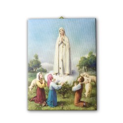 Tela pittorica intelaiata della Madonna di Fatima