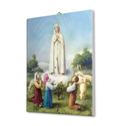 Tela pittorica intelaiata della Madonna di Fatima