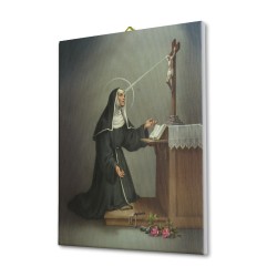 Tela pittorica intelaiata di Santa Rita