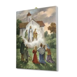 Tela pittorica intelaiata della Madonna di Fatima
