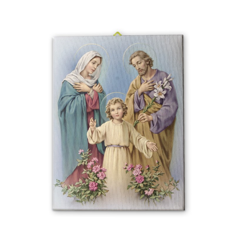 Tela pittorica intelaiata della Sacra Famiglia Tela pittorica intelaiata della Sacra Famiglia
