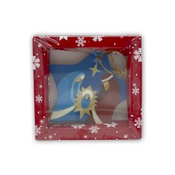 Decorazione natalizia a forma di stella in porcellana