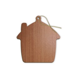 Decorazione natalizia a forma di capanna con presepe