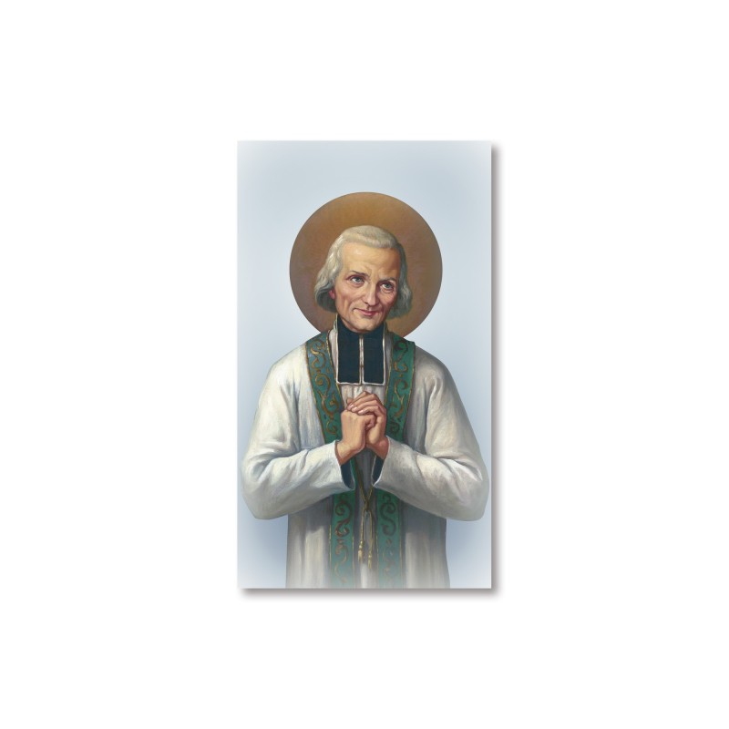 Santino San Giovanni Maria Vianney con preghiera Santino San Giovanni Maria Vianney con preghiera
