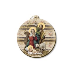 Decorazione natalizia vintage a forma di pallina in tono neutro