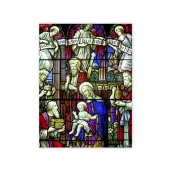 Vetrata adesiva trasparente rimovibile dell'adorazione dei Magi