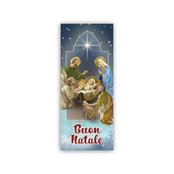 Segnalibro natalizio Natività con l'adorazione dei pastori