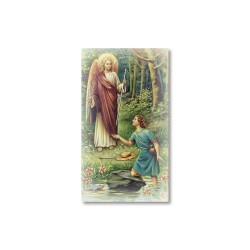 Santino l'Arcangelo Raffaele con preghiera