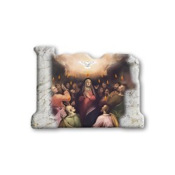 Soprammobile magnetico in resina porcellanata con la Pentecoste
