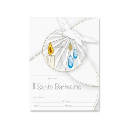 Diploma in carta pergamena in ricordo del Battesimo