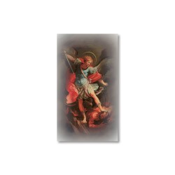 Santino San Michele Arcangelo con preghiera