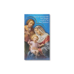 Cartoncino Benedizioni con la Sacra Famiglia