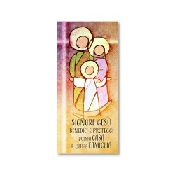 Cartoncino Benedizioni con la Sacra Famiglia