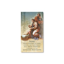 Cartoncino Benedizioni con la Sacra Famiglia