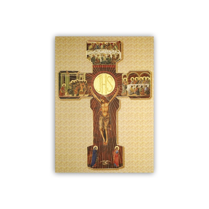 Poster con oro a caldo con l'immagine della Croce di Cristo Poster con oro a caldo con l'immagine della Croce di Cristo