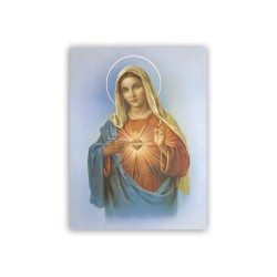 Poster con oro a caldo con l'immagine dell'Immacolato Cuore di Maria
