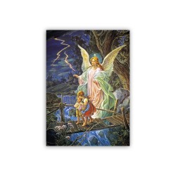 Poster con oro a caldo con l'immagine dell'Angelo sul Ponte