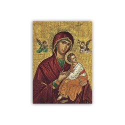 Poster con l'immagine dell'Icona della Madonna del Perpetuo Soccorso