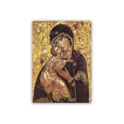 Poster con l'immagine dell'Icona della Madonna della Tenerezza