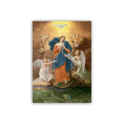 Poster con l'immagine di Maria che sciogli i nodi