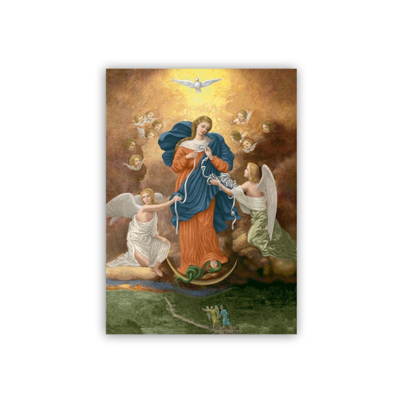 Poster con l'immagine di Maria che sciogli i nodi