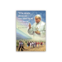 Poster con l'immagine di Papa Giovanni Paolo II