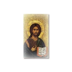 Santino l'Icona del Gesù Pantocratore con preghiera