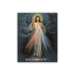 Mini poster con oro a caldo con Gesù Misericordioso