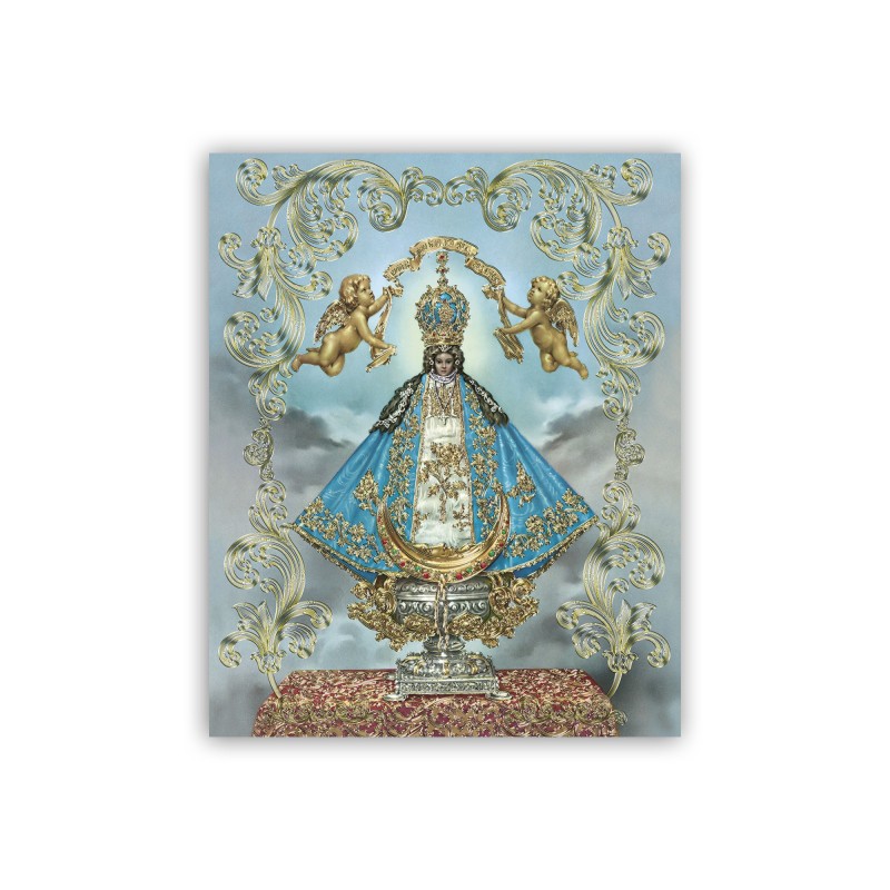 Mini poster con oro a caldo con la Virgen de San Juan de Los Lagos Mini poster con oro a caldo con la Virgen de San Juan de Los Lagos