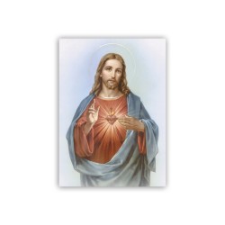 Mini poster con il Sacro Cuore di Gesù
