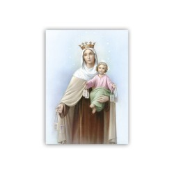 Mini poster con la Madonna del Carmelo
