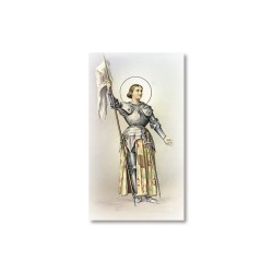 Santino Santa Giovanna d'Arco con preghiera
