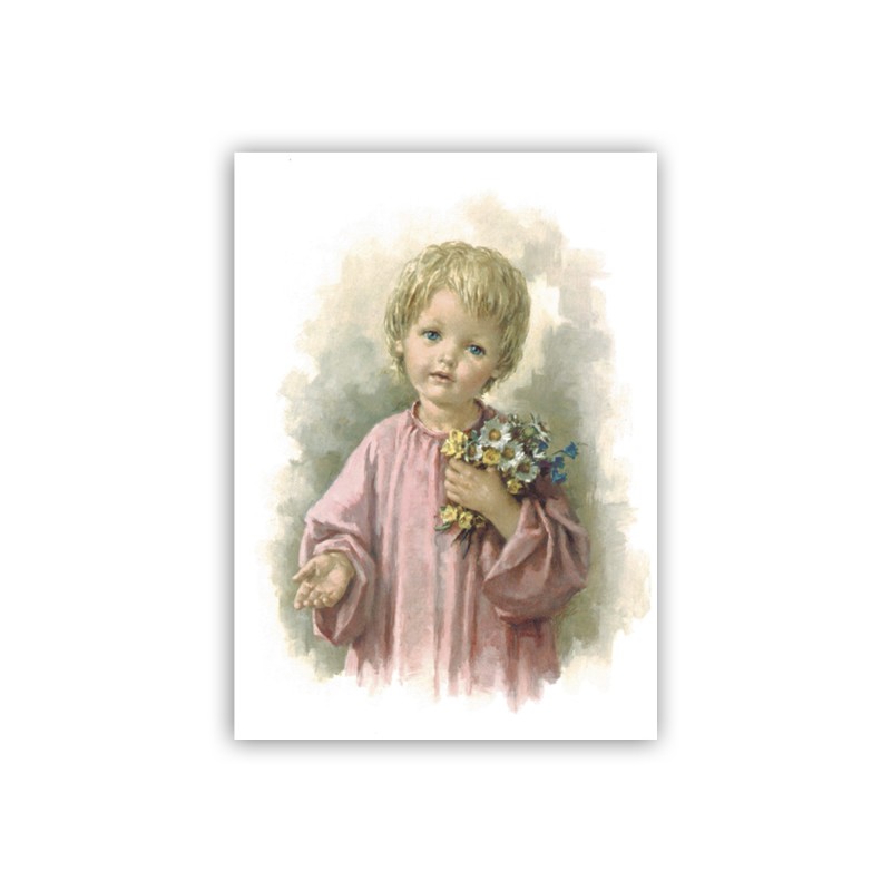 Mini poster bimbo con fiori