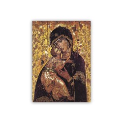 Mini poster con l'Icona della Madonna della Tenerezza di Vladimir
