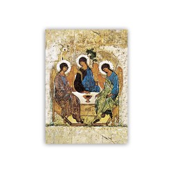 Mini poster con l'Icona della Trinità di Rublev