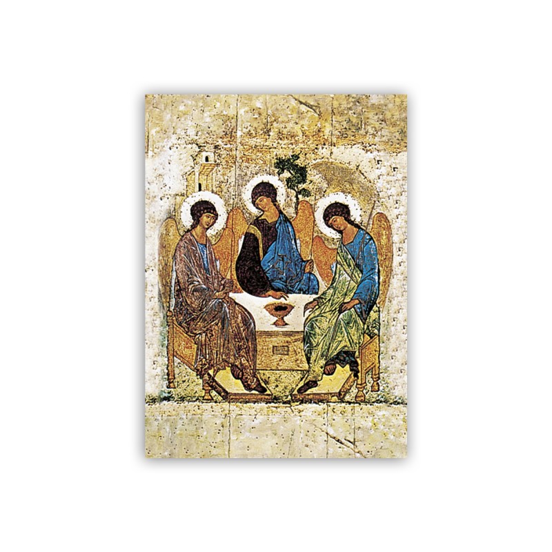 Mini poster con l'Icona della Trinità di Rublev