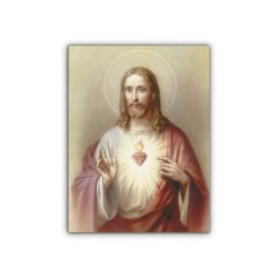 Mini poster con il Sacro Cuore di Gesù