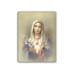 Mini poster con l'Immacolato Cuore di Maria