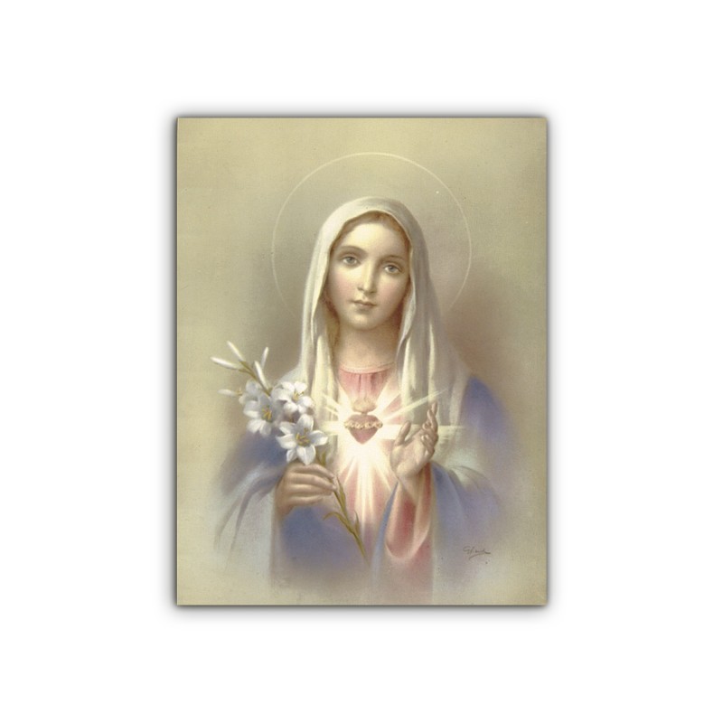 Mini poster con l'Immacolato Cuore di Maria Mini poster con l'Immacolato Cuore di Maria