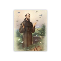 Mini poster con San Francesco