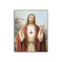 Mini poster con il Sacro Cuore di Gesù